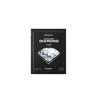 Набор масок для лица и области шеи с алмазной пылью Diamond (5 шт) Dr.Oracle Dermasys Diamond V Mask DS-MP0035-DV(B)